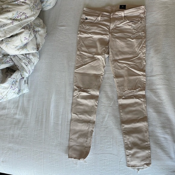 AG (Adriano Goldschmied) pink “the legging ankle” “super skinny jeans”, size 27 - Picture 1 of 7